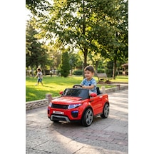 Raptor Gt 12 Volt Uzaktan Kumandalı Mp3 Bluetooth Destekli Otomatik Fren Sistemli Çocuk Akülü Araba Kırmızı