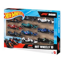 Hot Wheels Formula 1 2025 10'lu Araba Seti Jmm24 Çok Renkli