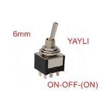 Mr-147 Toggle Swıtch On-off- On 6 Bacaklı Tek Tarafa Yaylı Mts-213