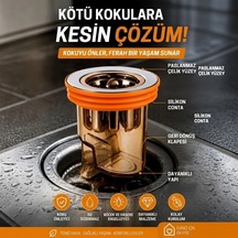 Gider Kokusu Ve Böcek Önleyici Gider Kapağı, Duş Ve Lavabo İçin Geri Akış Önleyici Plastik Yer Süzgeci Kapağı Bx40