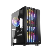 Powerboost Vk-h002b Usb3.0 4x14cm Argb Fanlı Mesh Panel Siyah Kasa Psu Yok