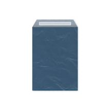 Bantlı Hediye Paketi Kağıt Mavi 20x6x25,5 Cm - 25 Adet