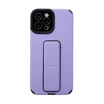 Apple Uyumlu  iPhone 12 Pro Max Kılıf Mega Standlı Silikon - Lila 0.2M-Çok Renkli