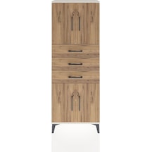 Arges Dolap 3 Raflı 3 Çekmeceli 4 Kapaklı 60x30x163 Aytaşı-çam Aytası