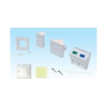 Hcs W00-30101 Fransız Tipi Sıva Altı Data Prizi 45 45 Modül Yuvalı 5'li Paket