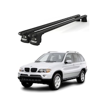 Trio-ı Bmw X5 E53 2004-2007 Uyumlu Siyah Kilitli Ara Atkı 135cm Port Bagaj Tavan Barı