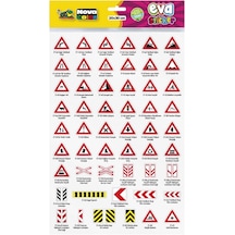 Nova Color Trafik Işaretleri Eva Sticker Çıkartma 20X30 CMnc-693