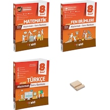 Lgs 8. Sınıf Konu Anlatımlı Alıştırmalı Matematik Fen Bilimleri Ve Türkçe Soru Bankası 3lü Set