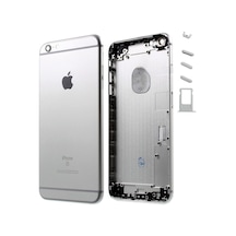 Apple Uyumlu iPhone 6S Plus Boş Kasa Beyaz (Açık Gri) Tam