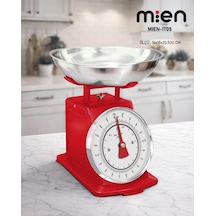 Mien Mekanik Mutfak Terazisi 2 Kg Analog Klasik Terazi Kırmızı