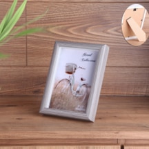 Konak Züccaciye Ahşap Resim Çerçevesi 13x18 Cm Gri Beyaz