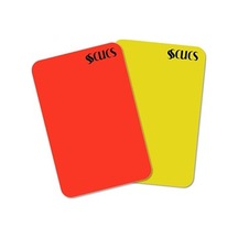 Özel Seri Sahada Lazim Spor Malzemesi Mac Aracı Scx-1380 Hakem Kartı Sarı-kırmızı Sc-10432 Kırmızı - Sarı