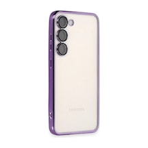 Samsung Galaxy Uyumlu, S24 Plus Kılıf Razer Lensli Silikon - Mor
