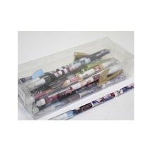 2 Adet Tükenmez Kalem Anime Figürlü Tasarım 17 Cm Boy, Okul Ve Ofis Kullanımı, Ballpoint Pen 1