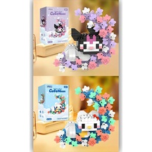 Brıcks Kuromi & Hello Kitty Çiçekli Ay Tasarımlı Dekoratif Yapı B