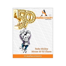 50. Yıl Charm Mickey Mouse Gümüş Kaplama