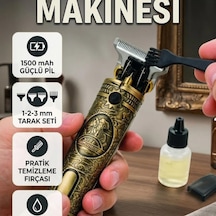 Şarjlı Saç Ve Sakal Tıraş Makinesi 1500 Mah Batarya Ve 1-2-3 Mm Tarak Seti
