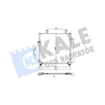Kale Klıma Radyatoru 12 Mm Mıtsubıshı Attrage Vı 1.2 13/ / Space Star Vı 1.0 - 1.2 12/ Klr-358045