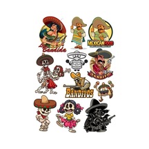 Meksika Temalı Sticker Set 11 Parça Telefon, Tablet, Defter, Laptop Sticker