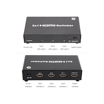 Vcom Dd433 3-1 Port 1.4v 3d Metal Hdmi Switch Kdo
