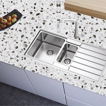 İbmtü250 Mutfak Tezgah Üstü Kendinden Yapışkanlı Folyo Kaplama Terrazzo Desen 70cmx100cm