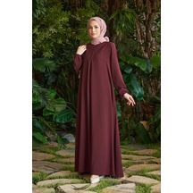 Neways 6482 Berlin A Pileli Elbise Bordo