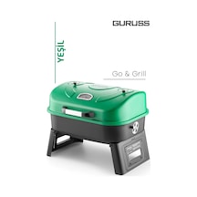 Guruss Go & Grill Barbekü Mangal Yeşil Model:grs34