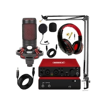 Midex Superior Pack-2 Stüdyo Kayıt Ekipmanları Glx-800 Ses Kartı Cxn-30 Stüdyo Mikrofon