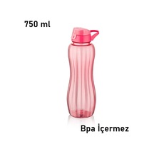 Qlux İdeasmatara Suluk Okul Sporcu Yürüyüş Matara Suluk Bpa İçermez 750 Ml L-00753 Pembe Plastik Diğer