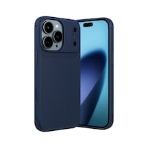 Apple iPhone Uyumlu,  17 Pro Max Auto Focus Karbon Kapak - Lacivert
