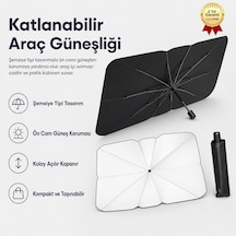 Katlanabilir Araç Ön Cam Güneşliği Şemsiye Tipi Isı Ve Güneş Koruyucu Oto Güneşlik-1702