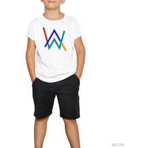 Alan Walker Colored Beyaz Çocuk Tişört