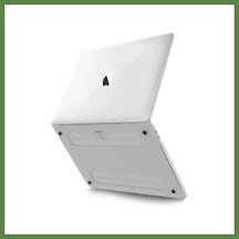 Bezos Apple Macbook Uyumlu Pro 14.2 2021 Apple Macbook Uyumlu Buzlu Kapak - Şeffaf Hb006
