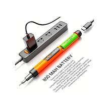 Xuweiwei Turuncu Dijital Ekran Sessiz Yüksek Torklu Şarj Edilebilir Lityum Bataryalı Usb Mini 46si 1 Arada Kablosuz Dijital Tornavida Seti -