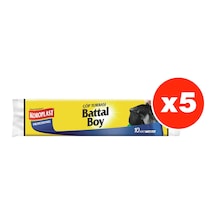 Koroplast Profesyonel Battal Boy Çöp Torbası 10'Lu Siyah 5 Paket