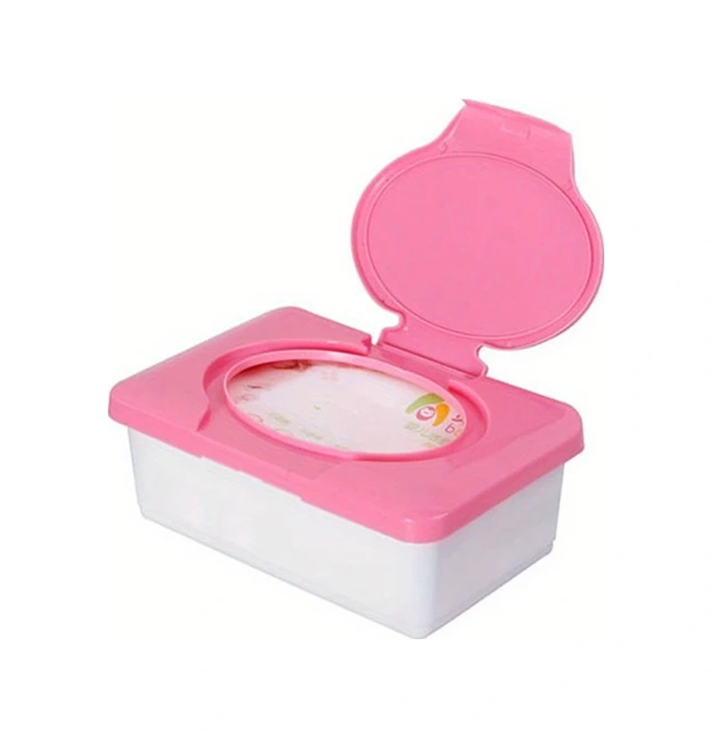 Xuweiwei Pembe Islak Mendil Saklama Kutusu 80 Yaprak Kapaklı Modern pembe