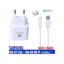 Samsung Galaxy Uyumlu Tab A8 Wi-fi Tablet Tab A7 Lite Tablet Şarj Aleti Hızlı Şarj Type C Kablo