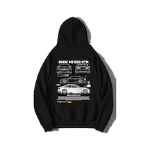 Brz Collection Unisex Oversize Bmw M3 E92 Gtr Hoodie Siyah