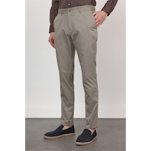 İmza Taş Rengi Yan Cep Slim Fit Pamuklu Chino Pantolon 1003260168