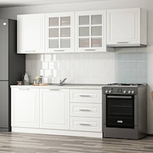 Minar 240 Cm Mebran C Mutfak Dolabı Beyaz 240-Mcb2 Beyaz