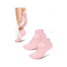 Topuk Çatlaklarına Karşı Silikon Jel Ayak Nemlendirici Maske Spa Bakım Çorabı Ayak Bakım Çorap