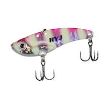 Ryuji Mirror Vib 4,5cm 9gr Vibrasyon Yem Renk : Pink Glow Zebra