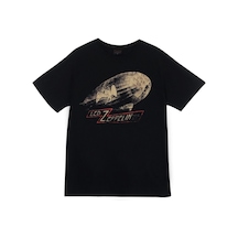 Stoned&Fame Led Zeppelin Baskılı Unisex %100 Pamuk Siyah T-shirt SIYAH Siyah