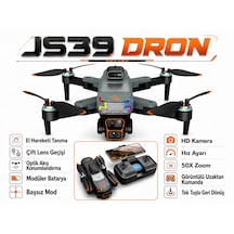 Js39 Dron Çift Lens 50x Zoom Başsız Mod Tek Tuşla Geri Dönüş 4k Hd Kamera Engel Algılama Wifi Cam Drone Uygulama Üzernden Anlık Görüntü