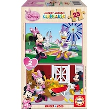 Educa 2X25 Parça Ahşap Puzzle Minnie