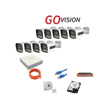 9'lu 4mp 4k Ultra Hd Ip Güvenlik Kamera Seti Gece Görüşlü, Dış Mekan Uyumlu -120854