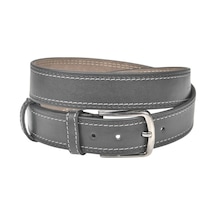 Deepsea Erkek Siyah 4 Cm Yanları Dikişli Suni Deri Kemer 2402641 Siyah