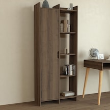 Offer Çok Raflı, Tek Kapaklı Kitaplık Kilim - 180 Cm, Ev-ofis, Kütüphane - Kahverengi Kahverengi