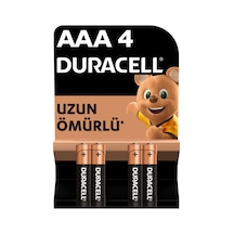 Duracell Alkalin Aaa İnce Kalem Pil, 1,5v Lr03 / Mn2400 , 4 Lü Paket - 4 Adet Tarı