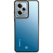 Newface Xiaomi Redmi Note 12 5g Kılıf Liva Lens Silikon - Siyah Mavi